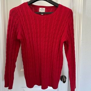 St. John’s Bay Women’s Pullover Sweater—Large, Red